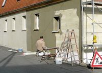 ehemal. Wirtschaftsgeb&auml;ude (2. H&auml;lfte 18. Jh.), Umbau Wohnhaus - Sanierung Fassade